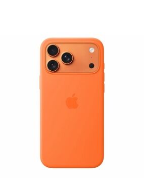 Brand New Apple iPhone 17 Pro Max Silicone Case with MagSafe in Orange